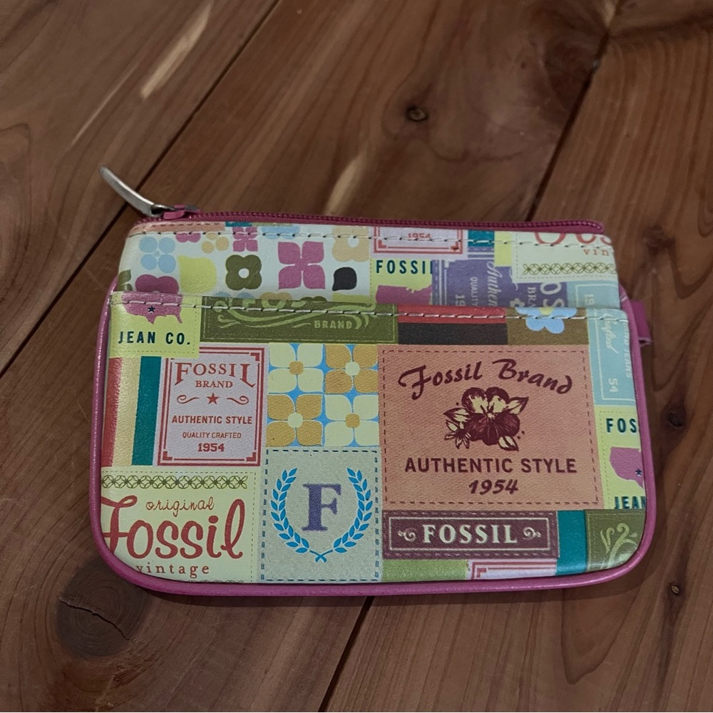 Fossil Vintage Style Multicolor Card, Coin Pouch‎